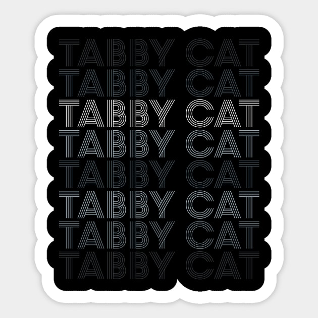 Retro Silver Tabby Cat Sticker by Adopt Me Meow